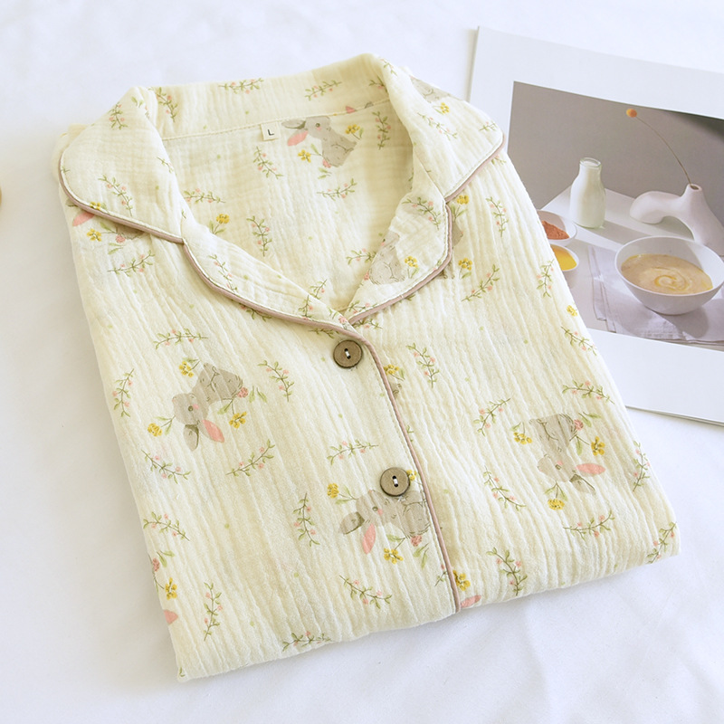 Bộ Đồ Bầu Và Sau Sinh Dài Tay Có Khe Mở Cho Con Bú Chất Liệu Xô Muslin M5