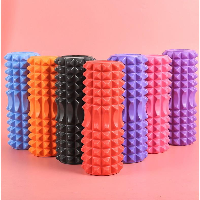 Con Lăn Massage Gai Nhọn 33x13 cm Ống Lăn Giãn Cơ Tập Yoga, Gym YO15