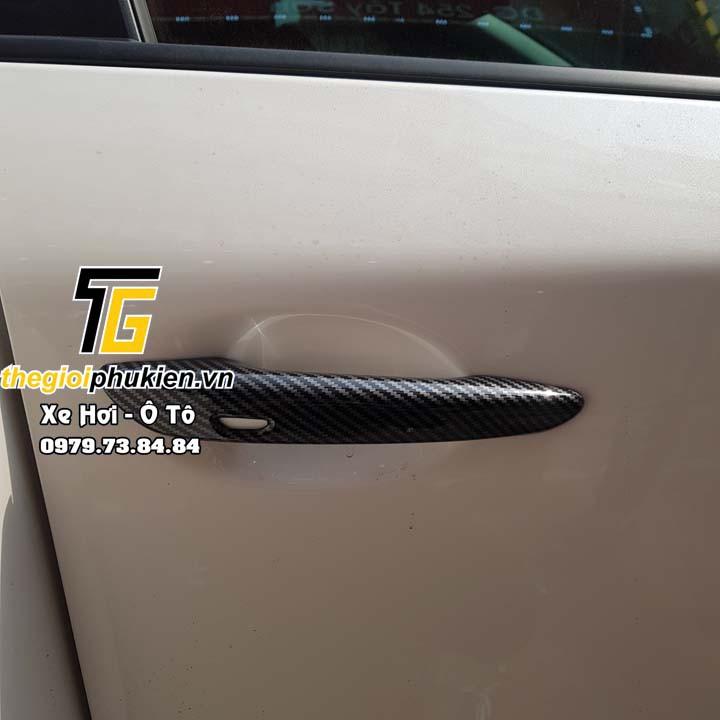 Bộ ốp tay nắm cửa dành cho xe Mazda 3 2020 vân Carbon
