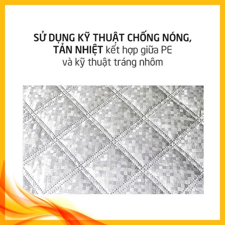 ️ Tấm che nắng kính lái ô tô sợi nhôm cách nhiệt 3 lớp 5D
