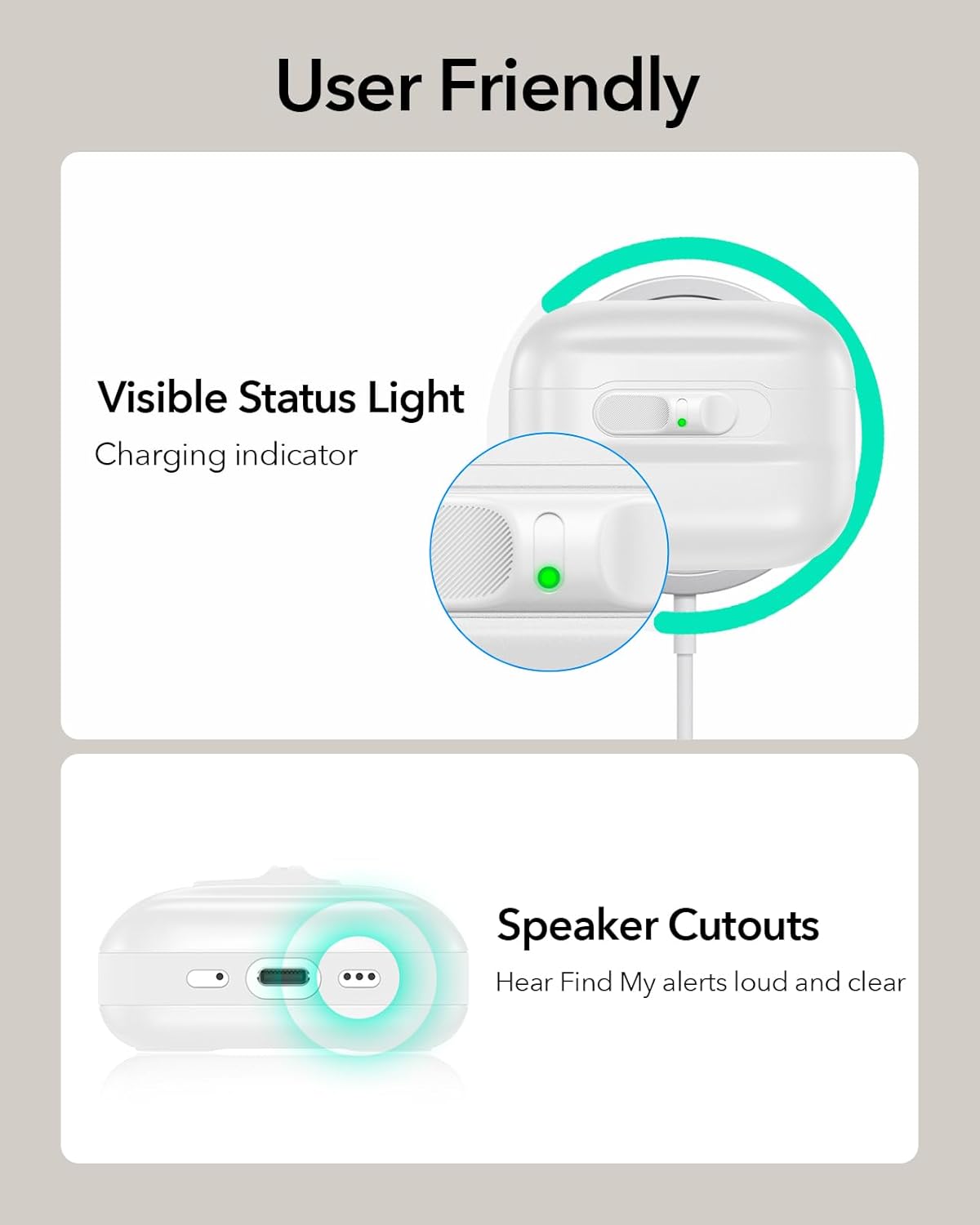 Bao Case ESR Pulse FlickLock Magnetic Case cho AirPods Pro 3 - Hàng Chính Hãng