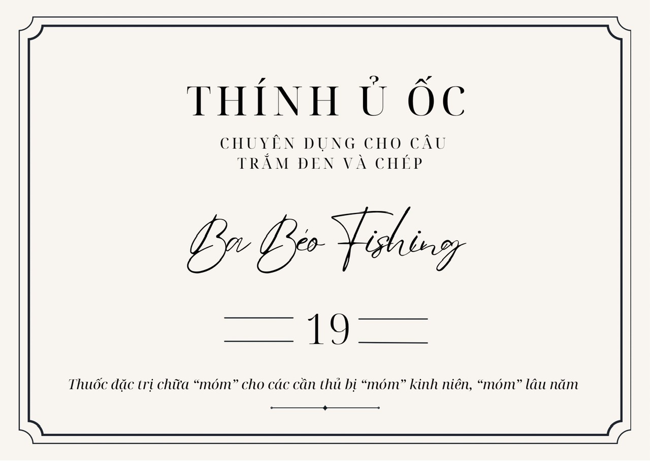 Thính ủ ốc câu trắm đen và chép