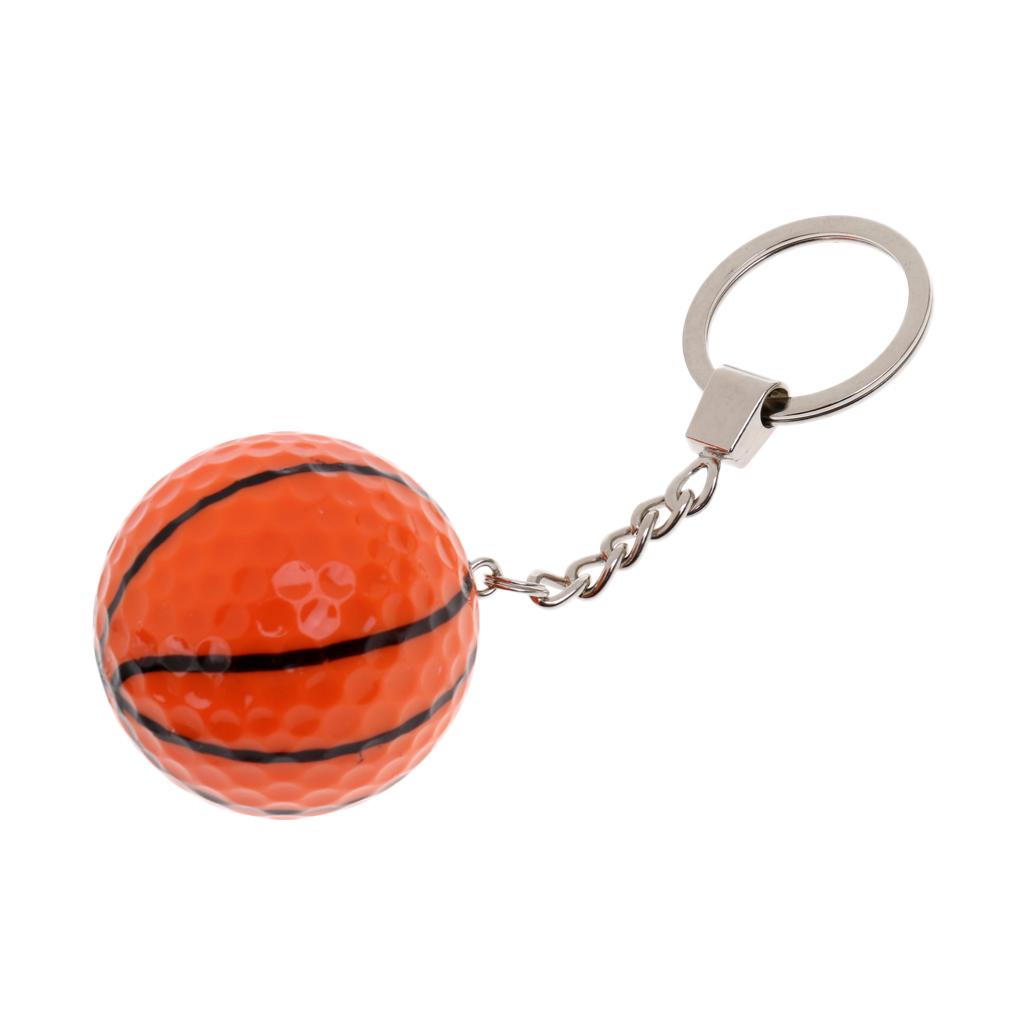 Golf Ball Key Chain Golf Gift Key Ring Bag Pendant Accessory
