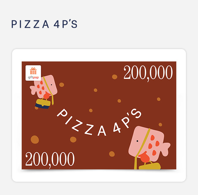 Hình ảnh Giftpop - Phiếu Quà Tặng Pizza 4P's 200K