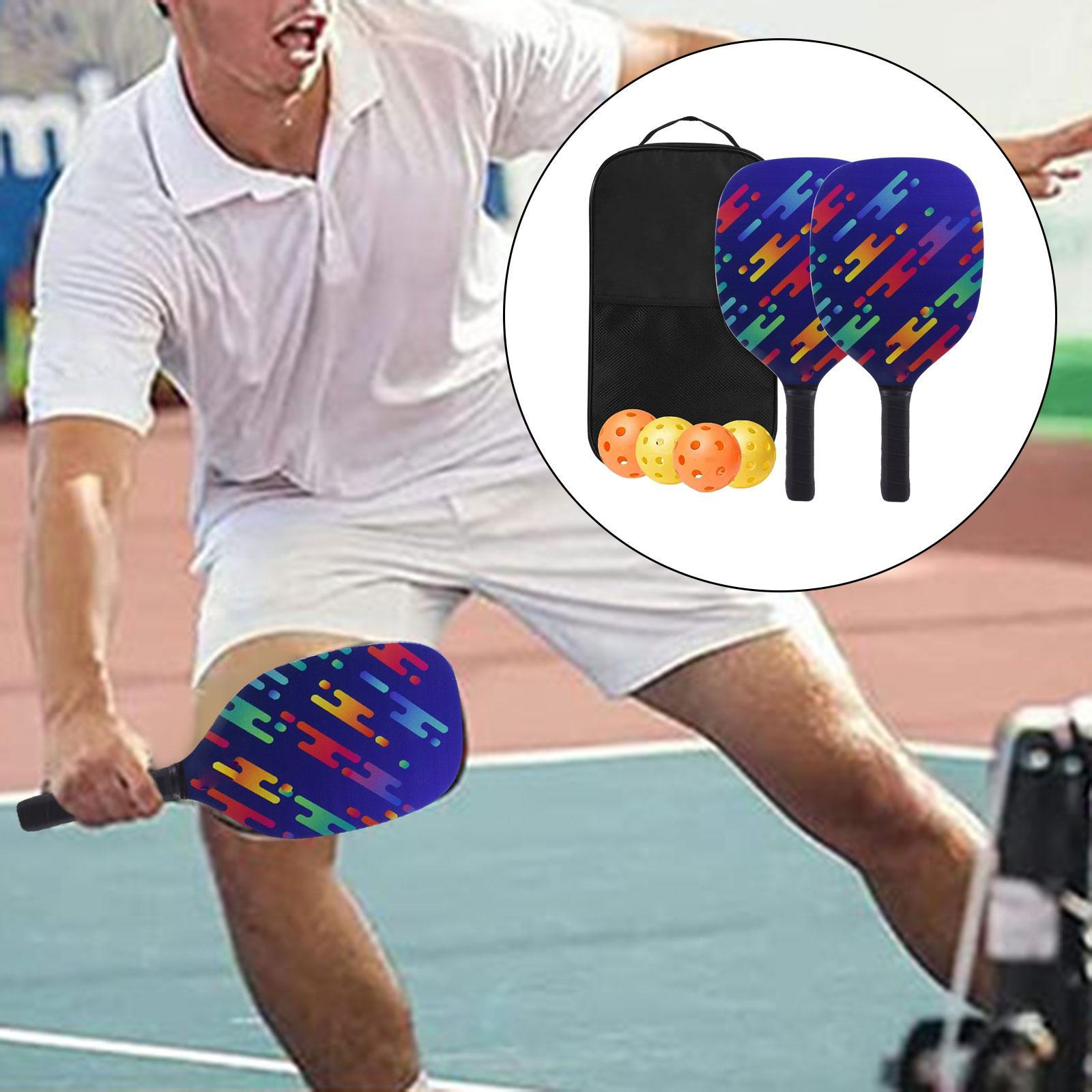 Portable Pickleball Paddles Set Gift Lightweight Pickleball Rackets for Indoor Outdoor