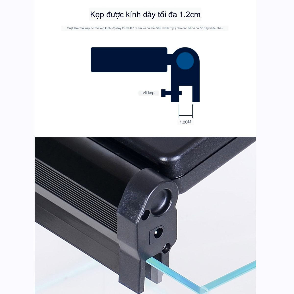 Quạt làm mát bể cá 40 - 60cm 2 Quạt