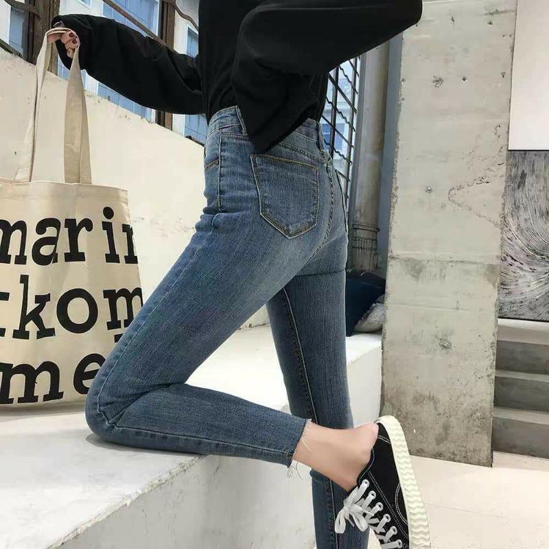 Quần Skinny Jeans rách đùi siêu tôn dáng