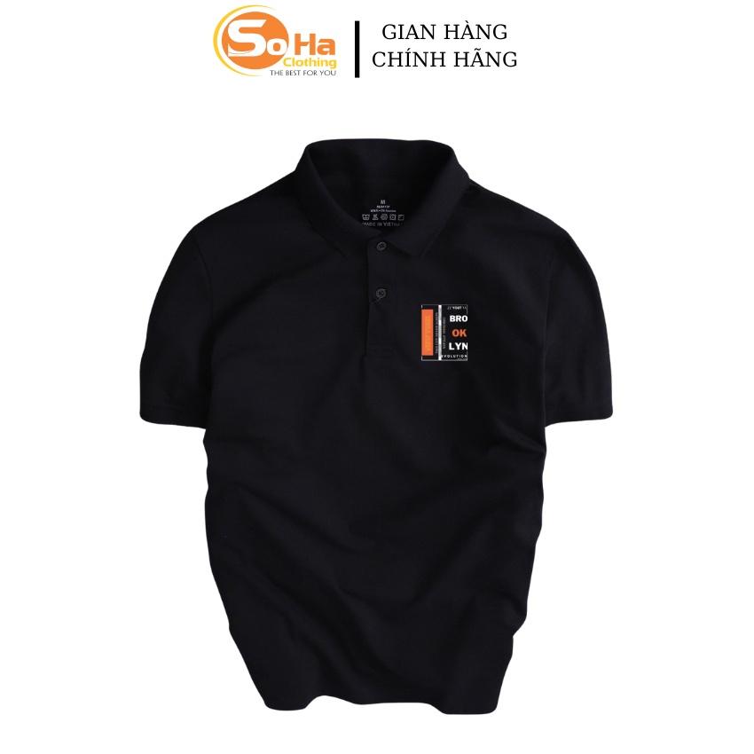 Áo POLO nam cổ bẻ BLOOKYN EVLS vải cá sấu dệt kim xuất xịn,chuẩn form, sang trọng ,thanh lịch - SOHA CLOTHING