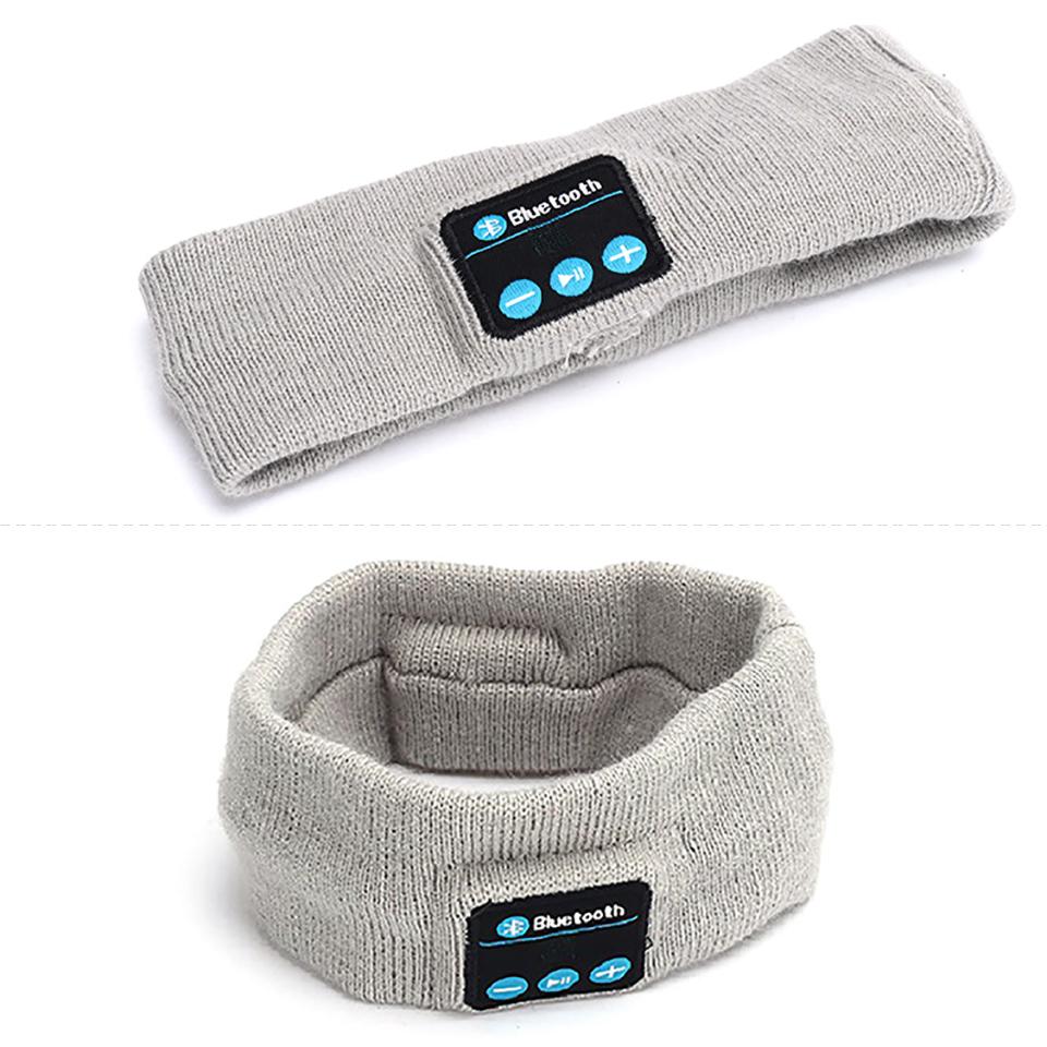 2022 MỚI SLEEP BLUETOOTH 5.0 Tai nghe Headband Tai nghe không dây Sport Sport HD Tai nghe âm thanh nổi Color: Light Gray