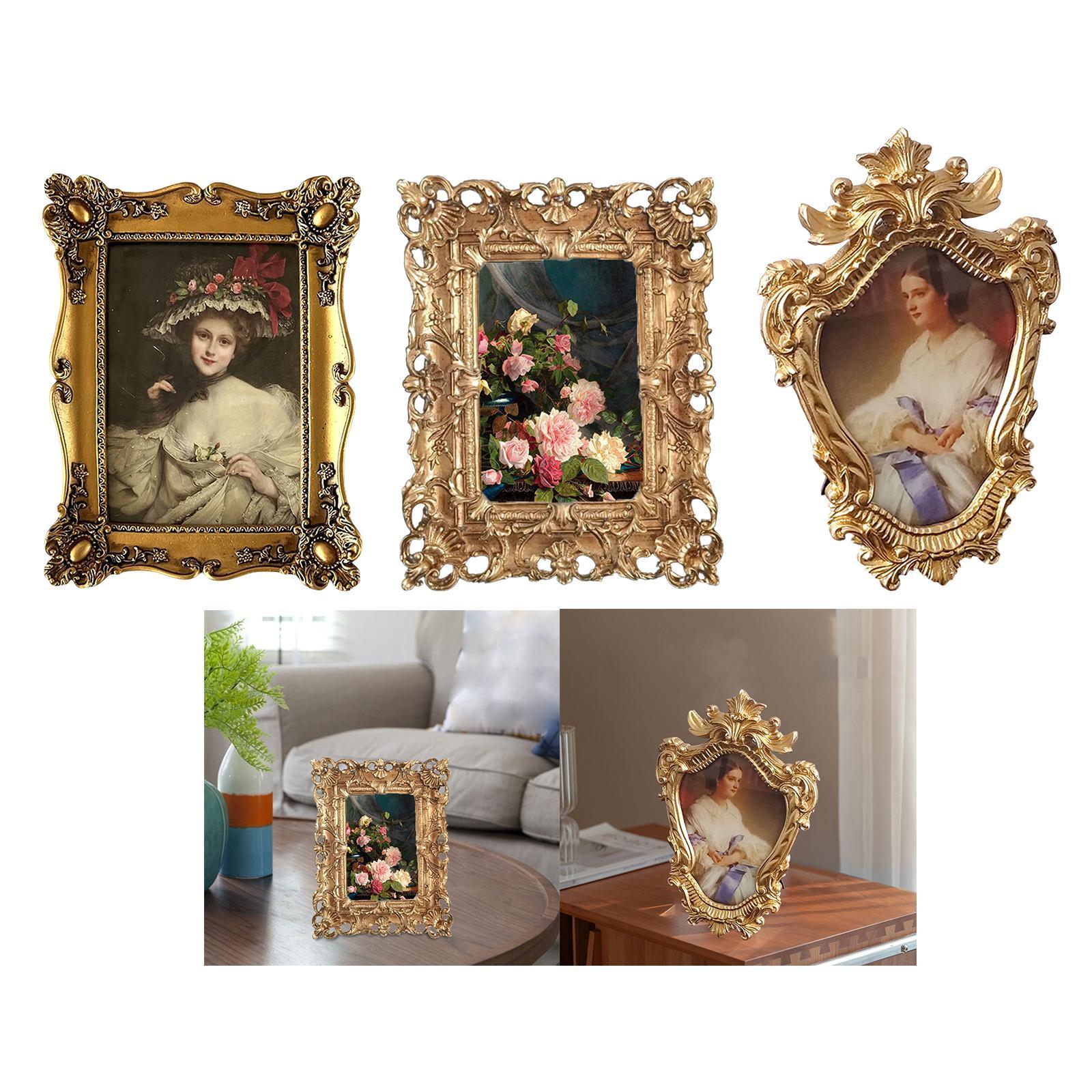 3x Picture Frame Desktop Photo Holder Bedroom Ornament Home Wall Hanging