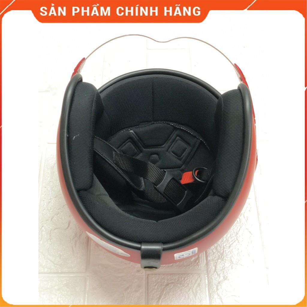 Mũ bảo hiểm có kính 3/4 đầu 368K có kính càng - Mũ bảo hiểm thời trang