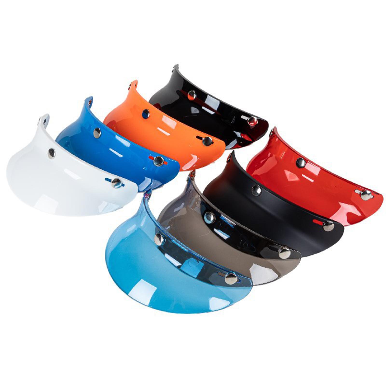 3-Snap Motorcycle Helmet Visor Peak UV Sun Visor Shields