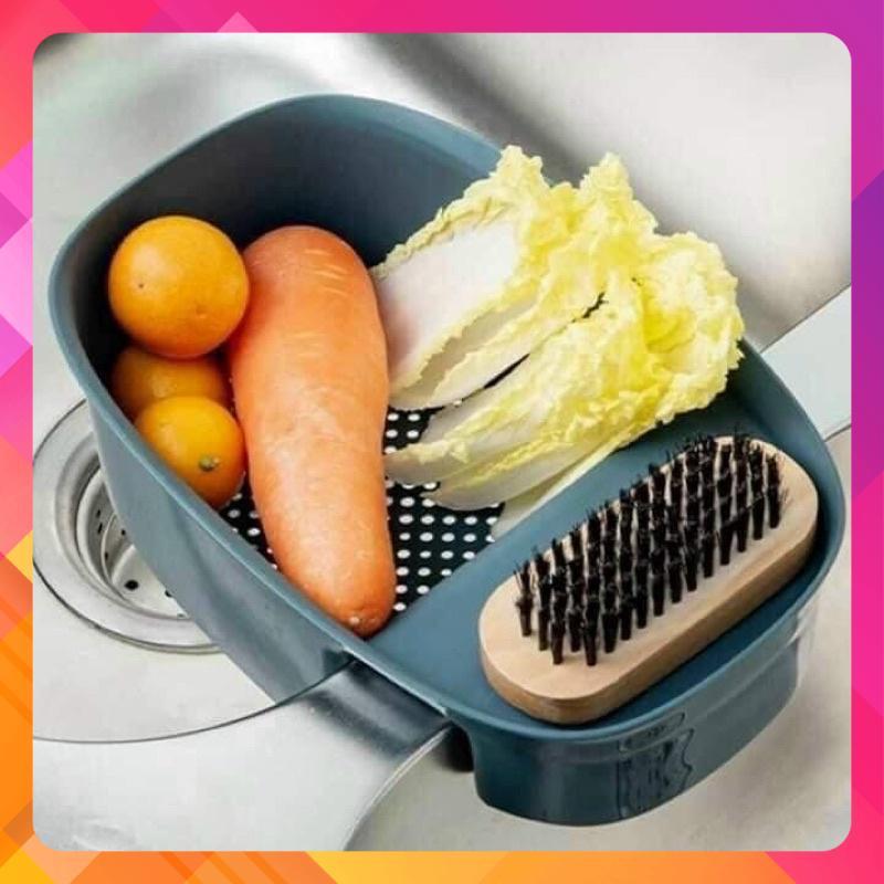 Kệ chữ nhật chia ngăn gác bồn rửa bát