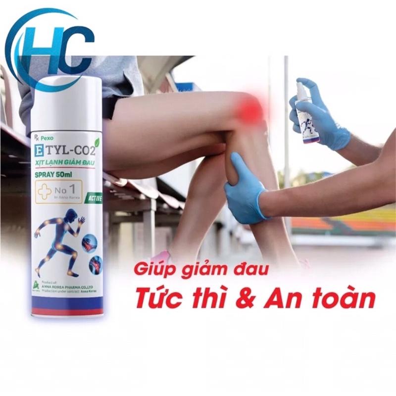 Chai xịt lạnh giảm đau nhanh ETYL-CO2