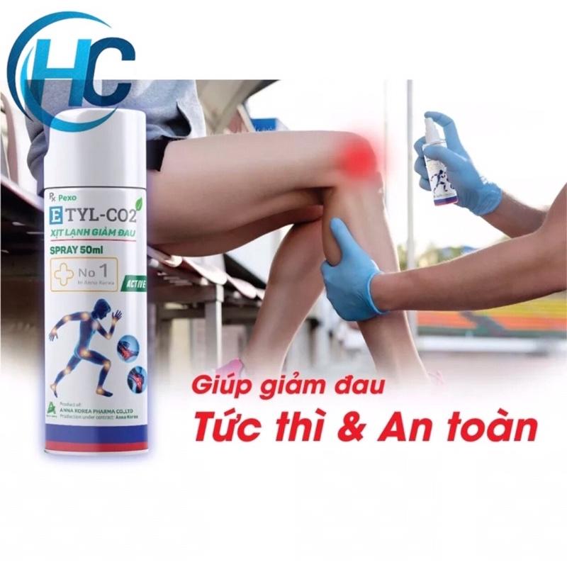 Chai xịt lạnh giảm đau nhanh ETYL-CO2 (50ml)