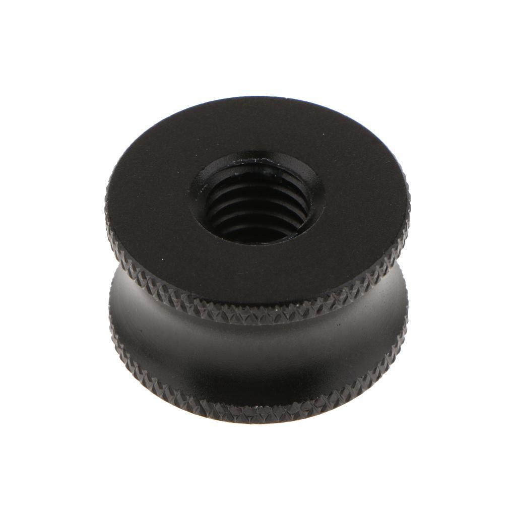 2 Pieces 1/4" to 3/8" Adapter Screw for Tripod Ball Head Monopod Black