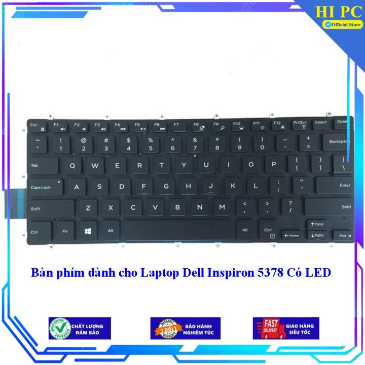 Bàn phím dành cho Laptop Dell Inspiron 5378 Có LED - Hàng Nhập Khẩu mới 100%