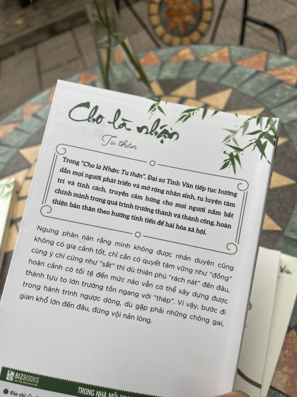 CHO LÀ NHẬN: Tu thân – Đại Sư Tinh Vân – Lê Minh Châu dịch – Bizbooks – NXB Hồng Đức