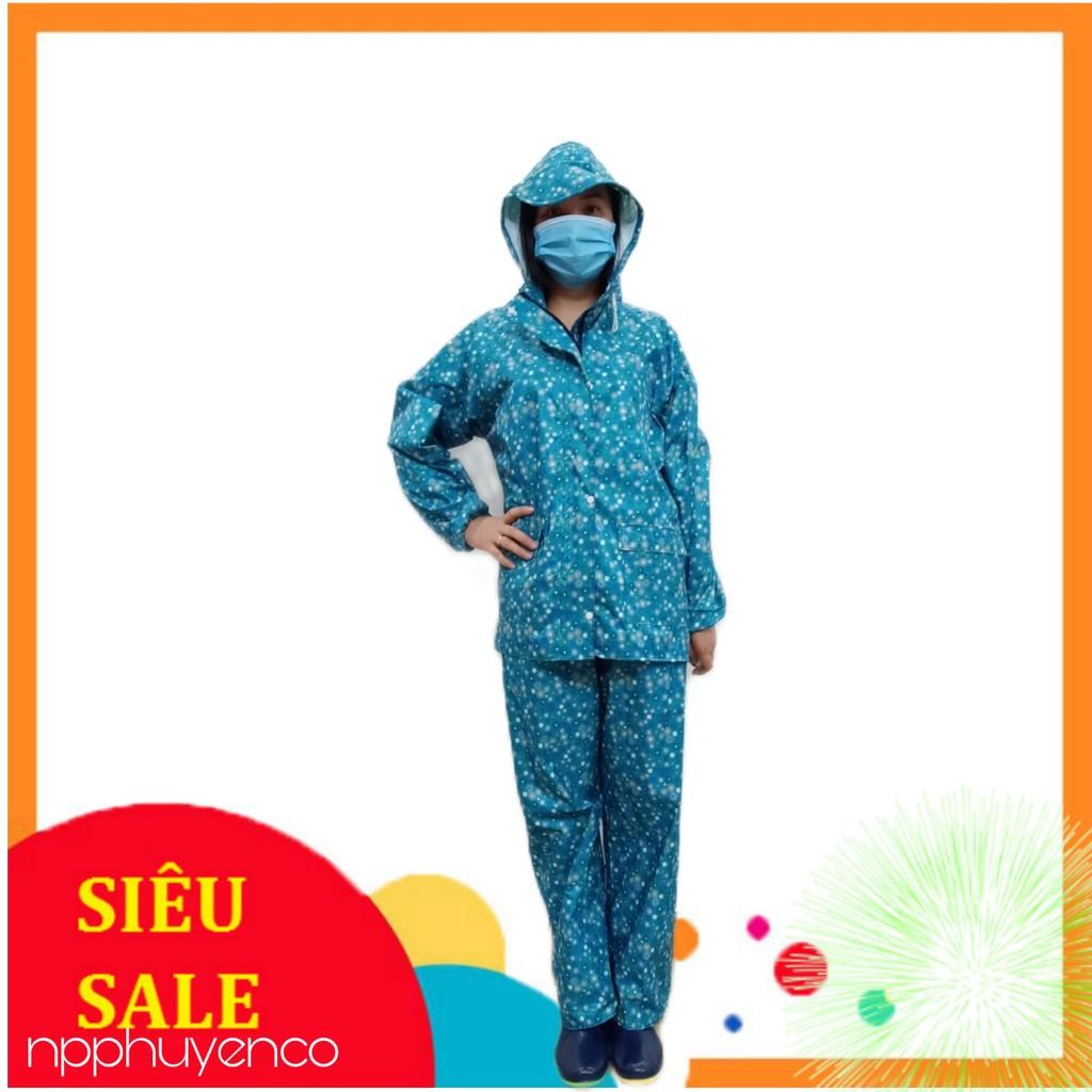 Bộ áo đi mưa CAO CẤP vài dù họa tiết nhiều màu . HÀNG SẴN - ĐƯỢC LỰA MẪU