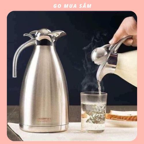Ca giữ nhiệt inox Thái Lan cao cấp mỏ vịt BÌNH NƯỚC INOX GIỮ NHIỆT CHÂN KHÔNG MỎ VỊT 2L - BÌNH 2L