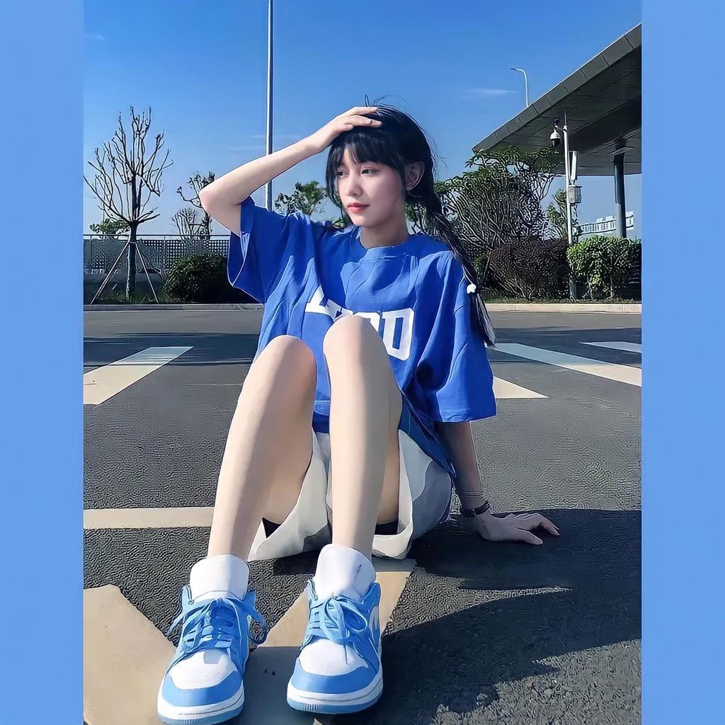 Bộ Áo Thun LKOD Quần Short Viền Xanh