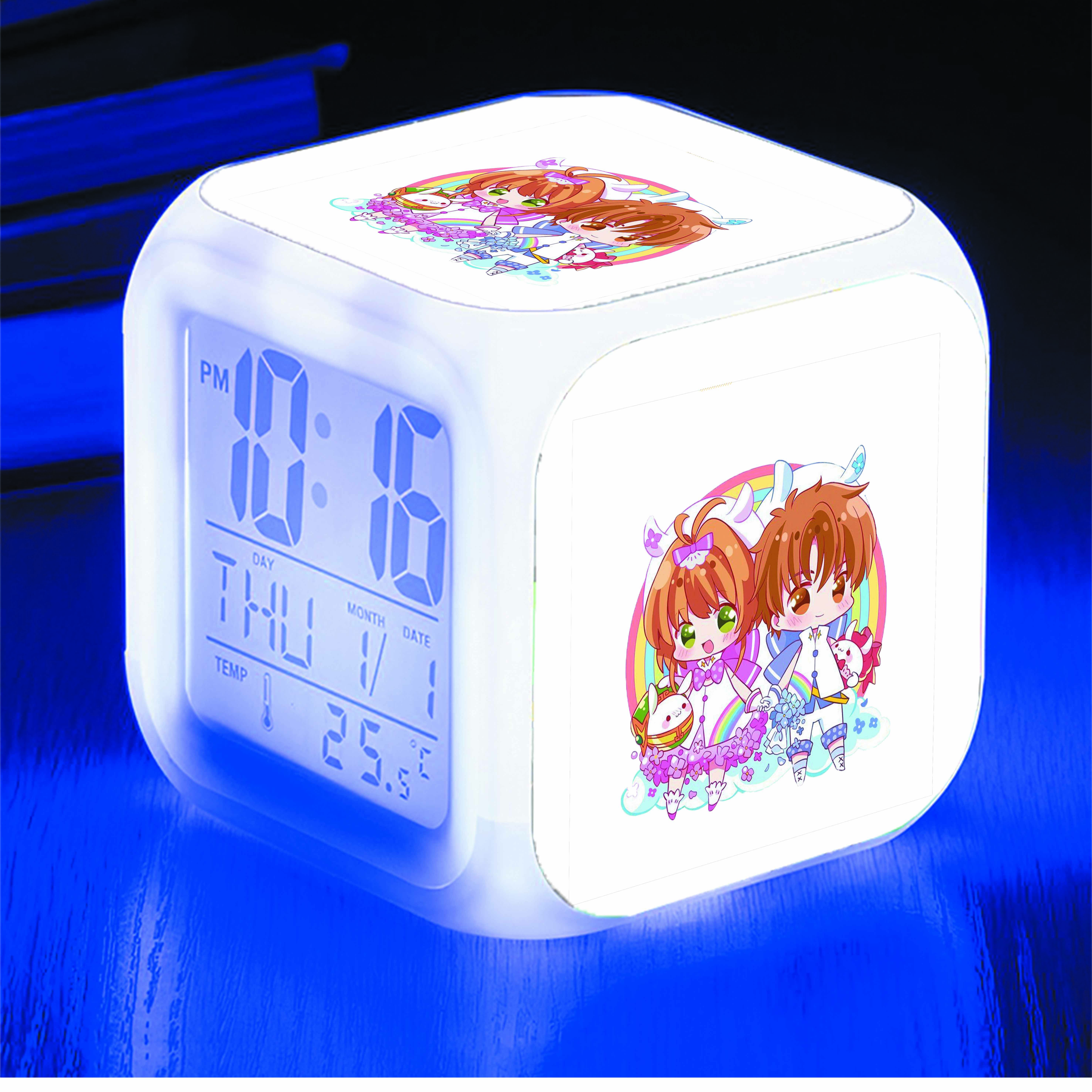 Đồng hồ báo thức để bàn IN HÌNH Cardcaptor Sakura - Thủ Lĩnh Thẻ Bài anime chibi