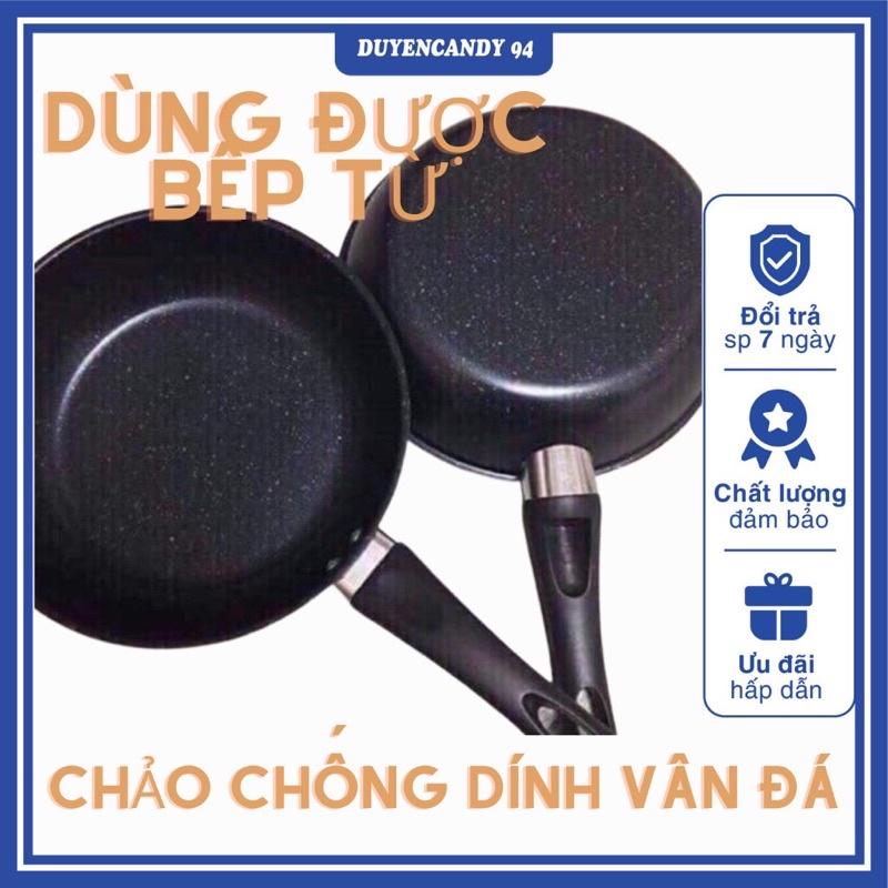 Chảo đun từ - chảo Chống Dính, vân đá 22 cm