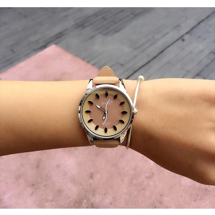 Đồng hồ nữ DADE dây da nổi NH1150