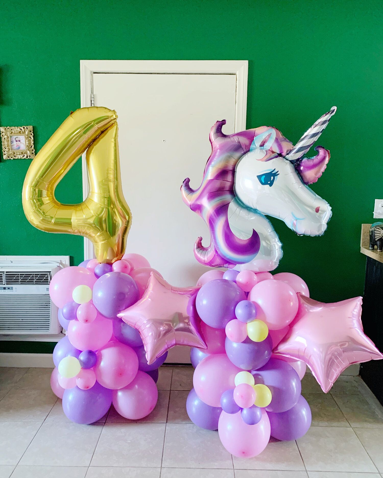 Bộ bong bóng Unicorn trang trí tiệc sinh nhật cho bé upkp52