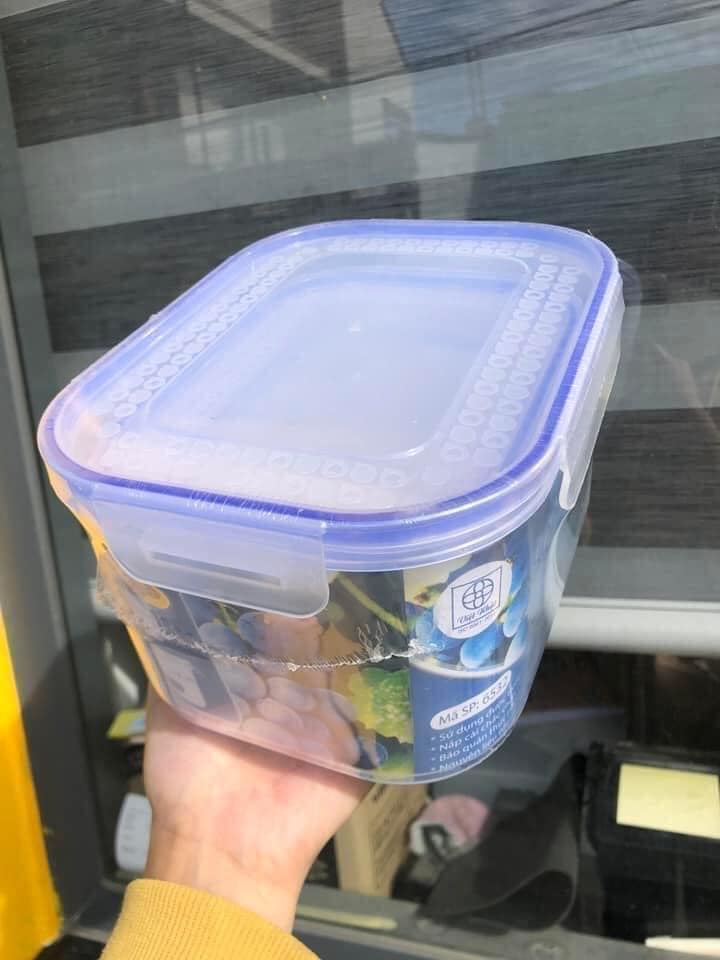 Bộ 3 Hộp Đựng Thực Phẩm Cao Cấp Việt Nhật Mã 6532 Bảo Quản Thực Phẩm Trong Tủ Lạnh Nắp Đậy Có Ron Chống Tràn, Chống Đổ