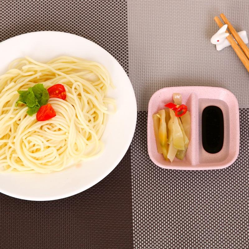 Chén đựng đồ chấm, đựng gia vị 2 ngăn bằng lúa mạch cao cấp