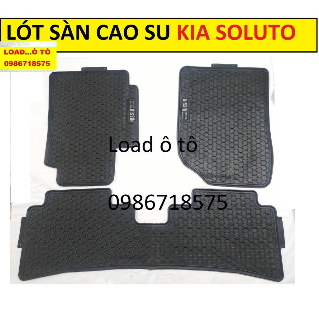 Thảm Sàn Cao Su Đúc Xe KIA Soluto 2023-2019 Mẫu Tổ Ong Cao Cấp
