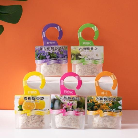 Túi thơm thảo mộc treo phòng/ treo tủ quần áo hương dịu ngọt - Túi Thơm Có Móc Treo Duashop