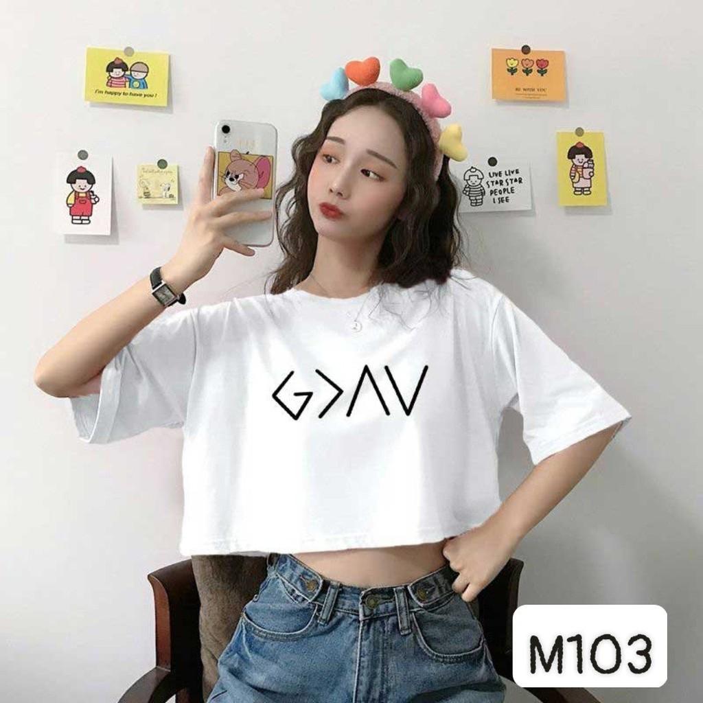 Áo Thun Nữ Croptop form rộng, 5 màu thời trang Mã: S103