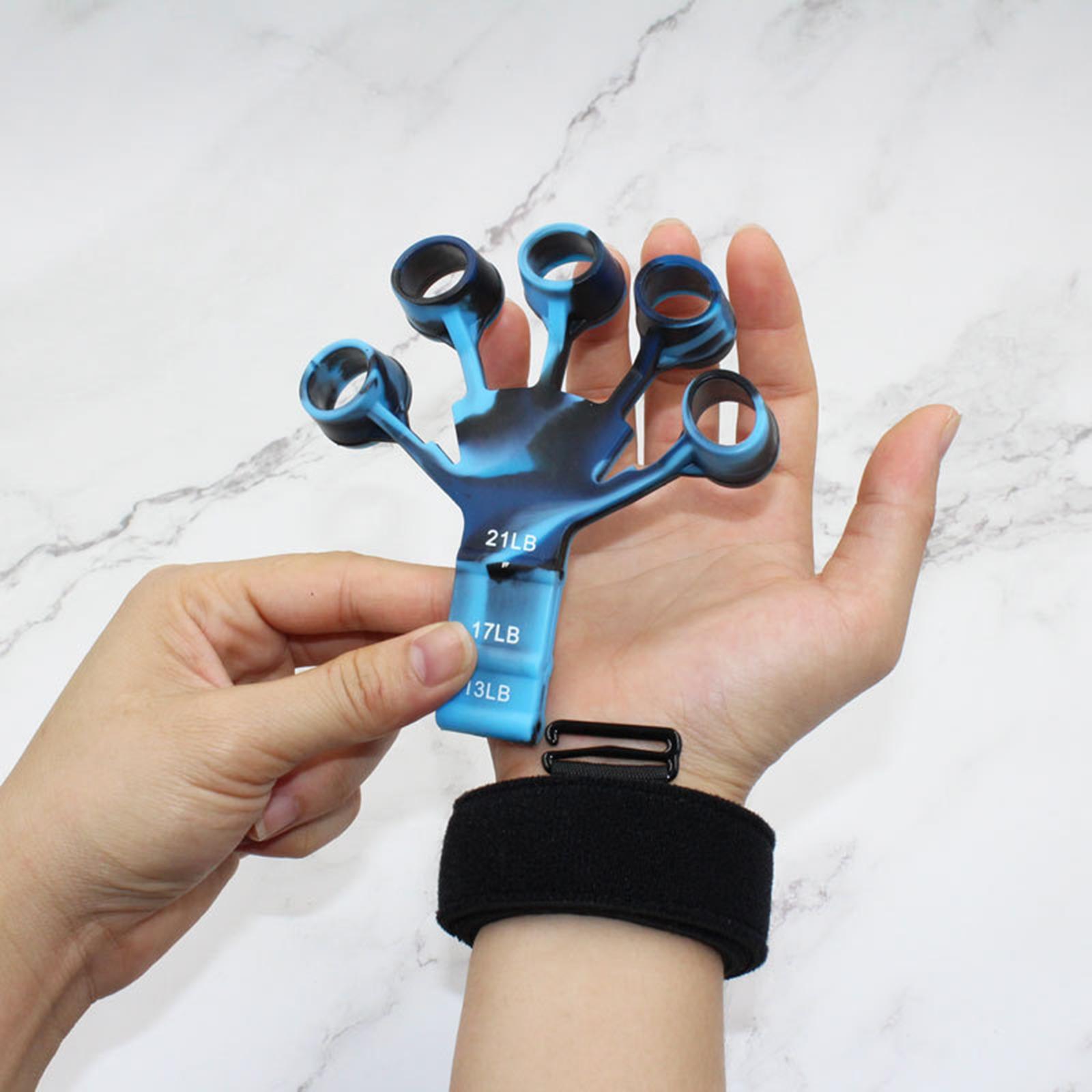 Hand Grip Strengthener Gym Finger Resistance Band Finger Exerciser Stretcher