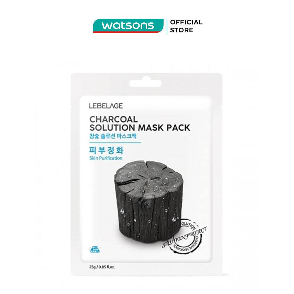 Mặt Nạ Lebelage Charcoal Solution Mask Pack Skin Purification Chiết Xuất Than Tre 25g