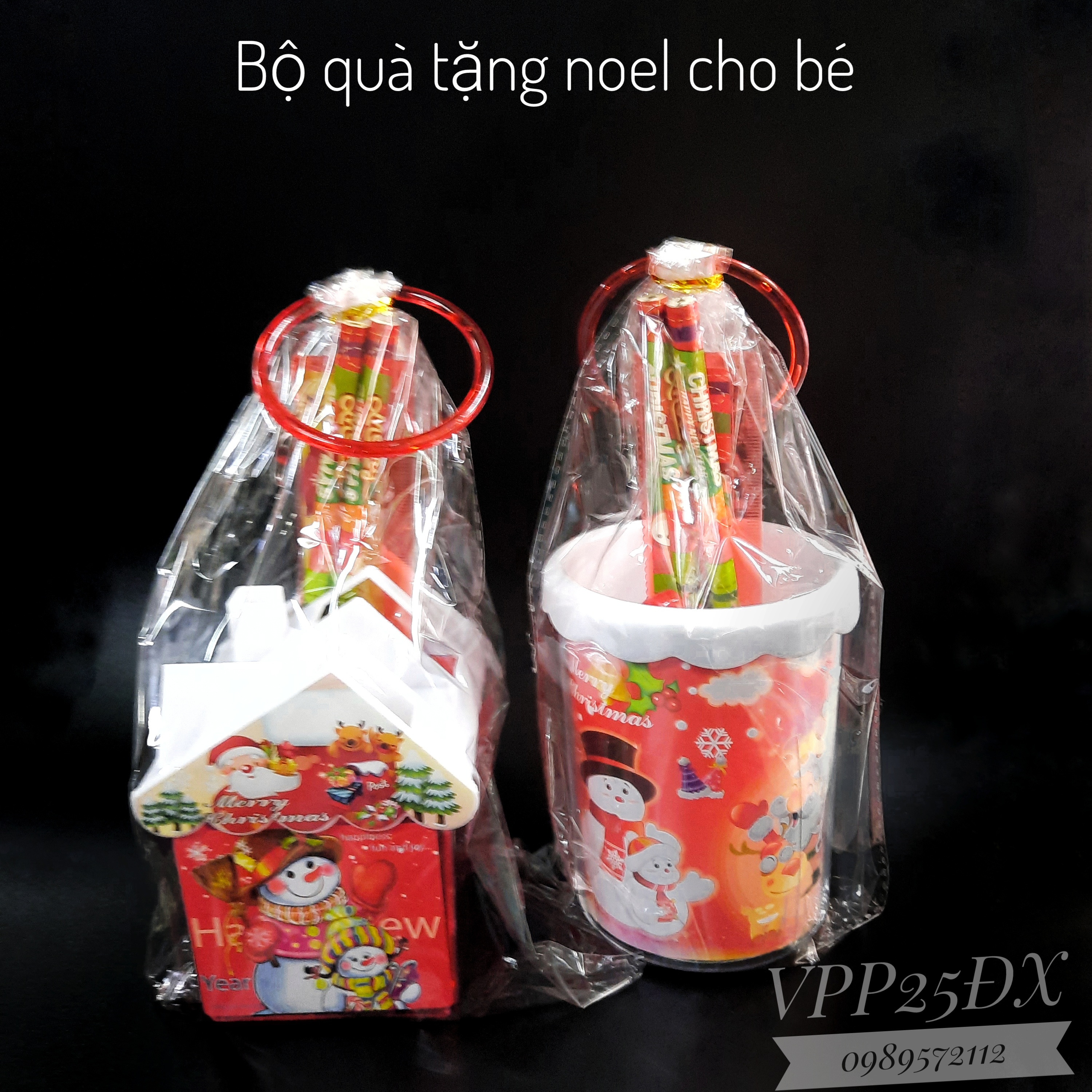 Quà tặng Noel cho bé.Bộ đồ dùng học tập hình cốc,nhà bé