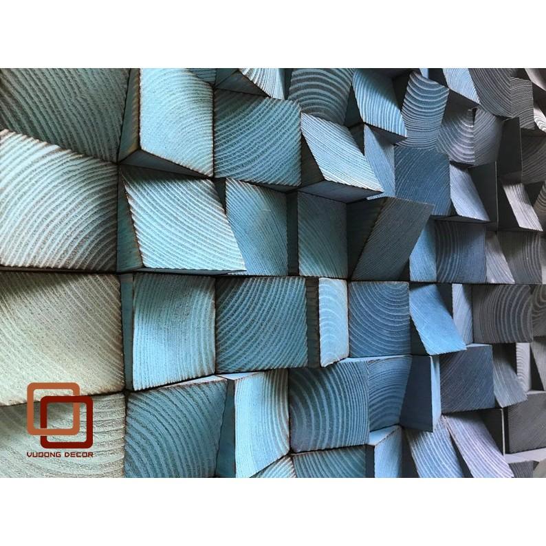 Tranh gỗ trang trí 3D GRADIENT HIỆN ĐẠI (Wood mosaic) - KÍCH THƯỚC 30x80cm