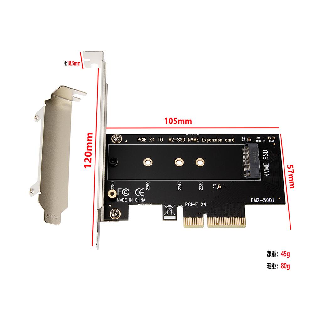 Bộ chuyển đổi thẻ PCIe NVME M.2 M Key NGFF SSD sang PCIE 4X