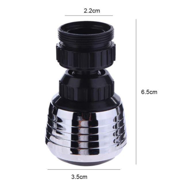 Đầu vòi rửa tăng áp cực mạnh xoay 360 độ