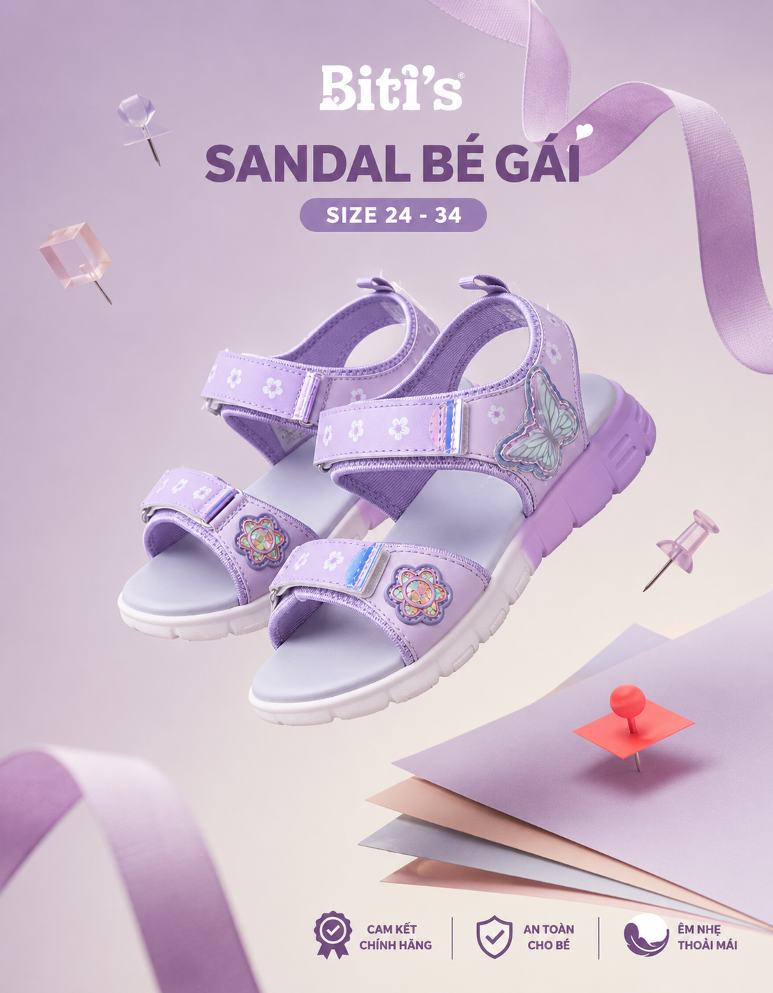 Sandal Biti's bé gái (24-34)