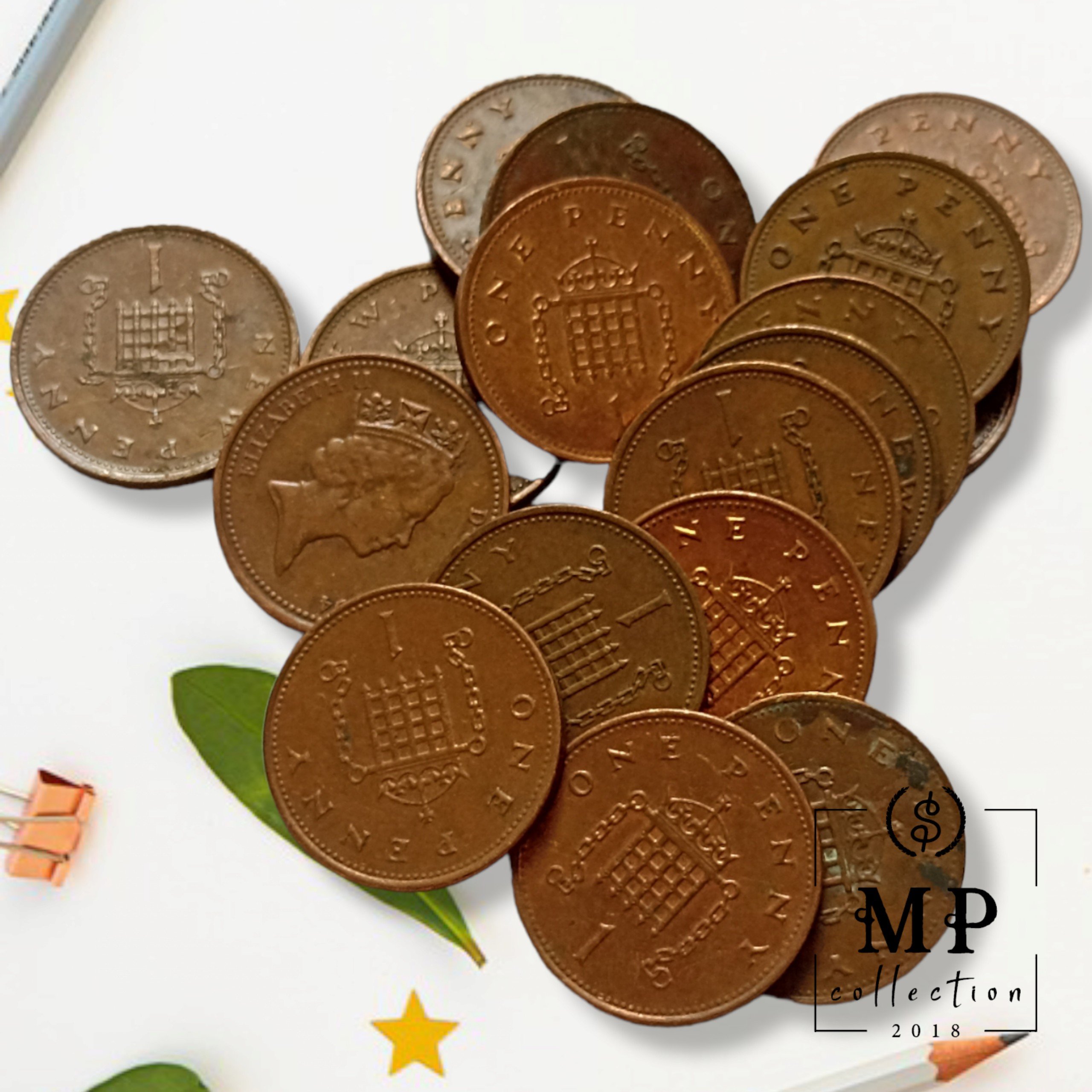 Đồng xu United Kingdom 1 New Penny 1985-1992
