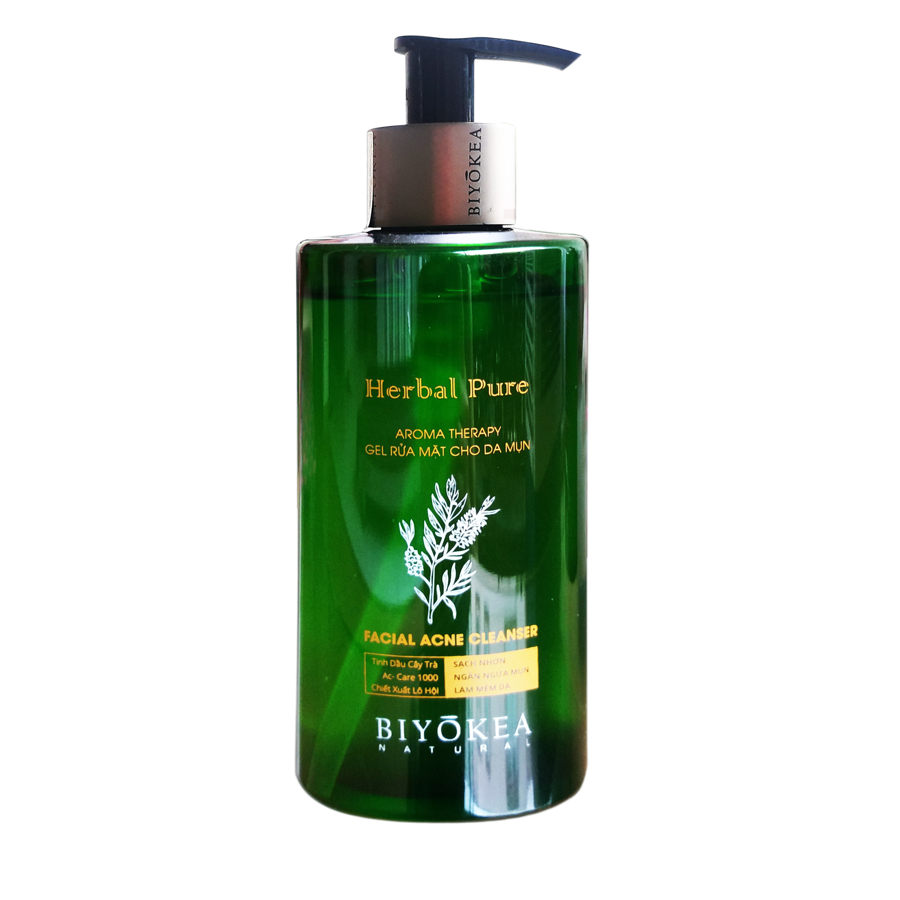 Biyokea Herbal Pure - Sữa rửa mặt cho da mụn 320ml