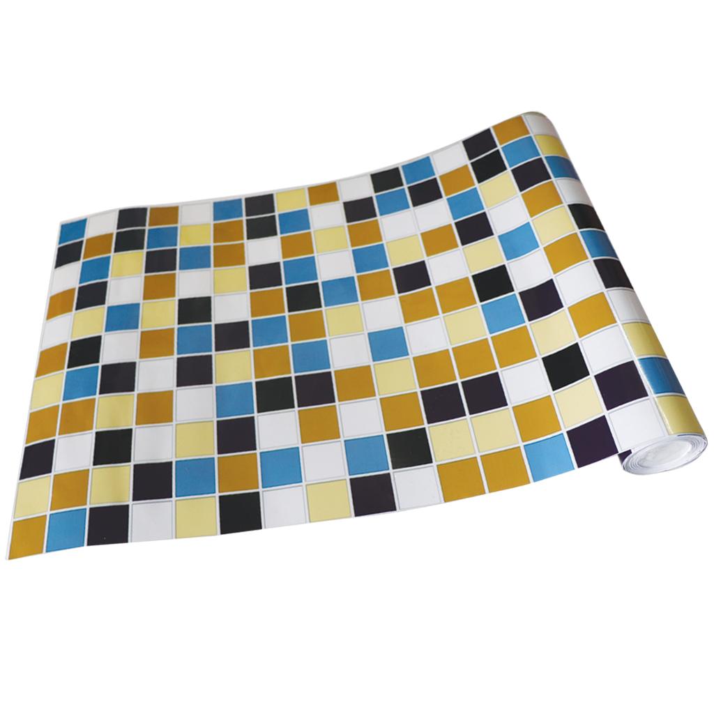 Self-adhesive Mosaic Wall Paper Sticker Tile Kitchen Bathroom Waterproof