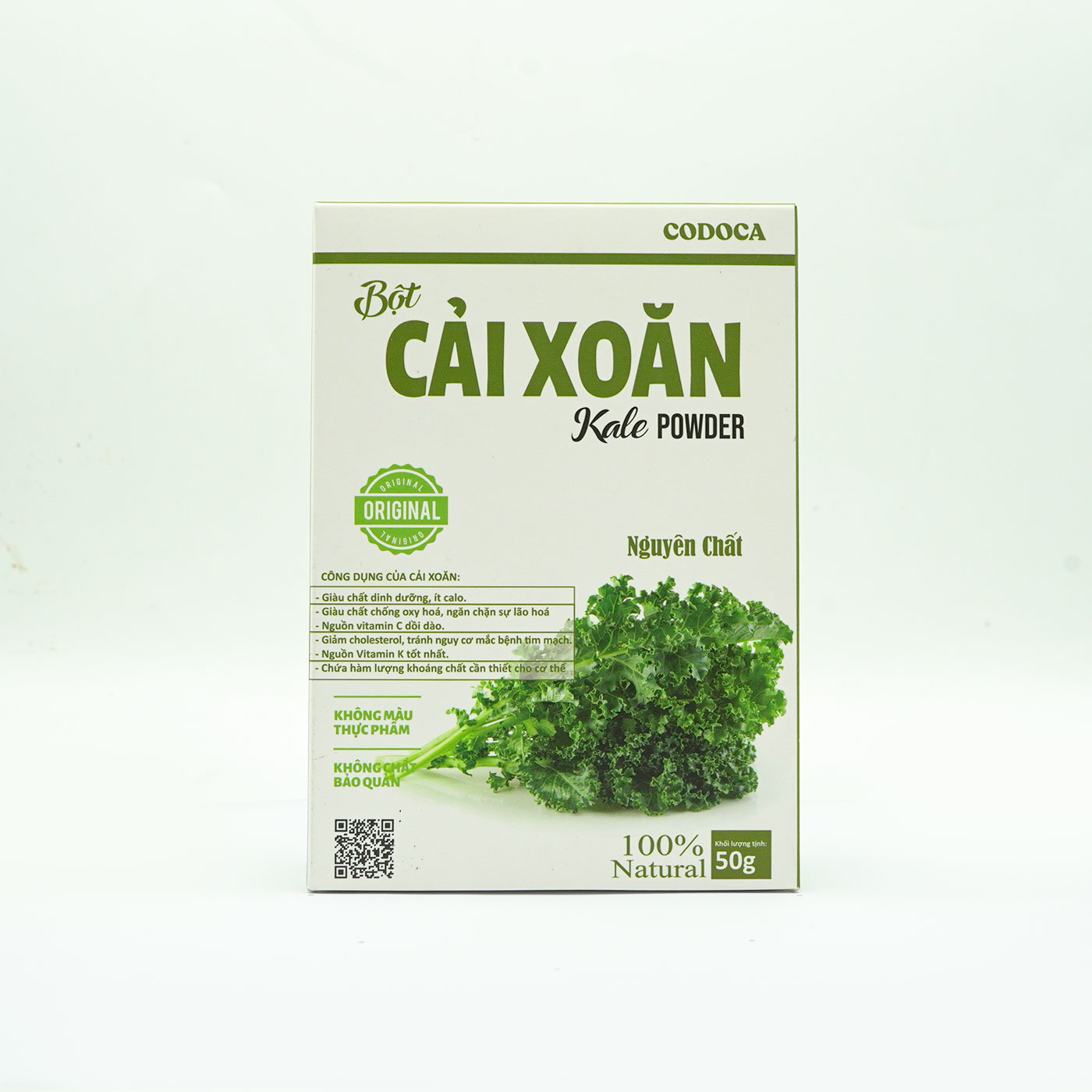 Bột Cải xoăn Codoca Nguyên Chất sấy lạnh (50g) Giàu dinh dưỡng, chống lão hóa