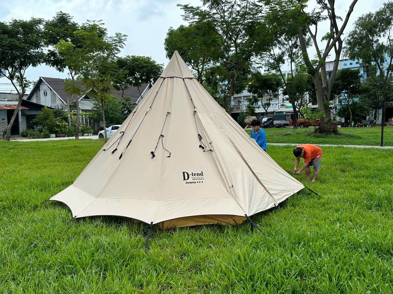 Lều Mông Cổ Glamping 8-12 người (4*4m) D- tend adventure Glamping