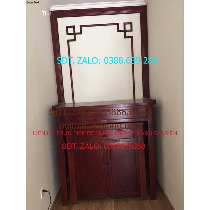 Án thờ gỗ nhãn và cúng cơm gỗ mít