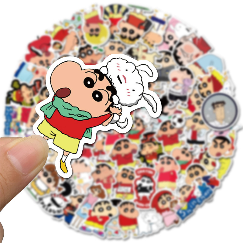 Sticker 50 miếng hình dán Shin Cậu bé chút chì