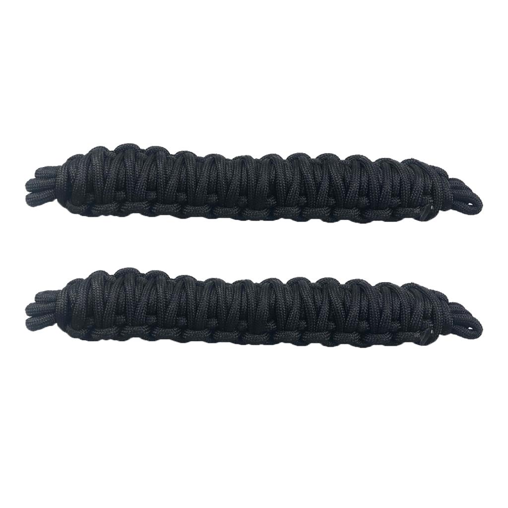2PCS Front, Rear Adjustable Door Straps + 2PCS Heavy Duty Unlimited Roll Bar Grab Handles for Jeep Wrangler JK