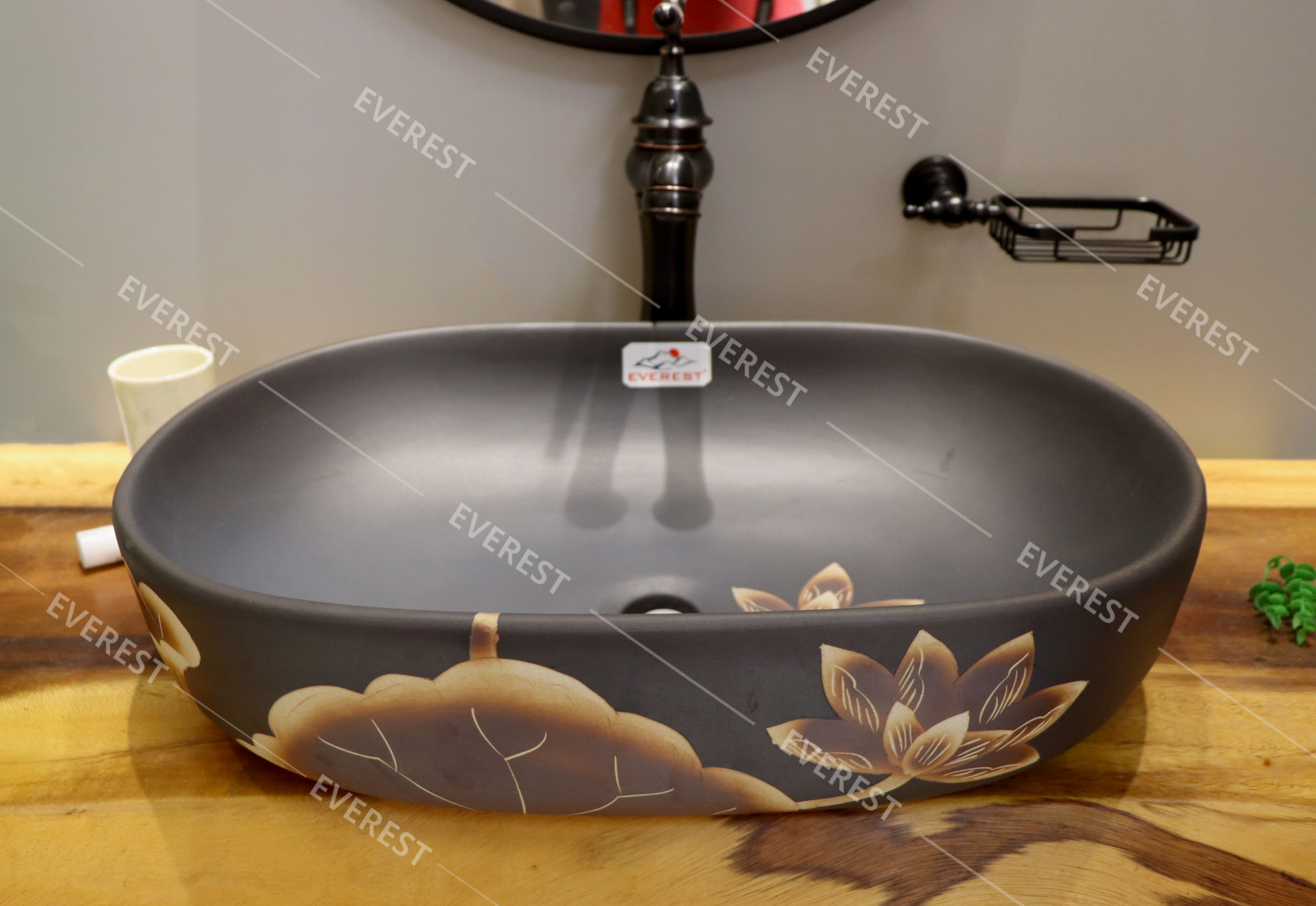 Chậu sứ mỹ thuật EVEREST EV-CĐ34